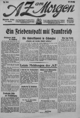 AZ am Morgen (Allgemeine Zeitung) Donnerstag 23. Juli 1925