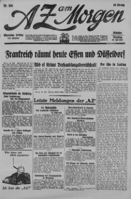 AZ am Morgen (Allgemeine Zeitung) Dienstag 28. Juli 1925