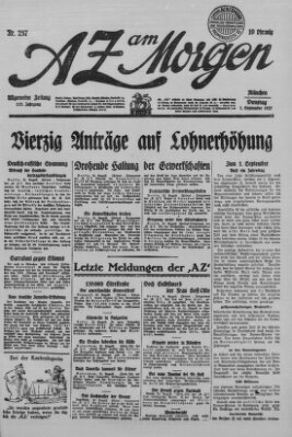 AZ am Morgen (Allgemeine Zeitung) Dienstag 1. September 1925