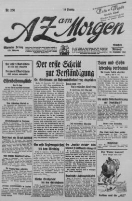 AZ am Morgen (Allgemeine Zeitung) Mittwoch 16. September 1925