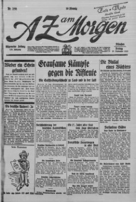 AZ am Morgen (Allgemeine Zeitung) Freitag 25. September 1925