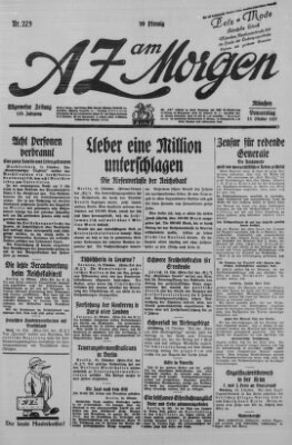 AZ am Morgen (Allgemeine Zeitung) Donnerstag 15. Oktober 1925