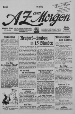 AZ am Morgen (Allgemeine Zeitung) Dienstag 20. Oktober 1925