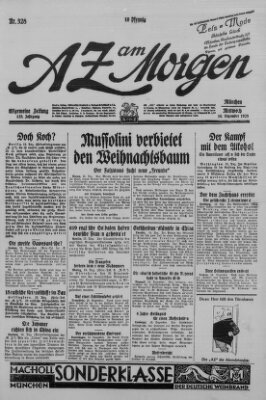 AZ am Morgen (Allgemeine Zeitung) Mittwoch 16. Dezember 1925