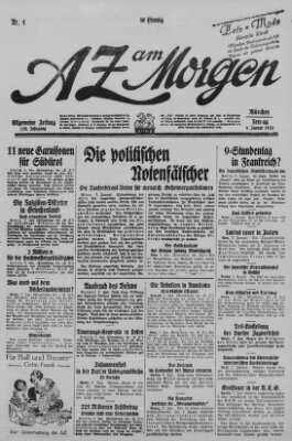 AZ am Morgen (Allgemeine Zeitung) Freitag 8. Januar 1926