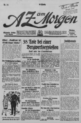 AZ am Morgen (Allgemeine Zeitung) Sonntag 31. Januar 1926