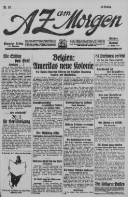 AZ am Morgen (Allgemeine Zeitung) Mittwoch 17. März 1926