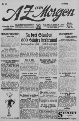 AZ am Morgen (Allgemeine Zeitung) Sonntag 21. März 1926