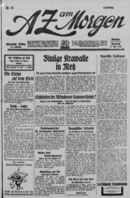 AZ am Morgen (Allgemeine Zeitung) Mittwoch 24. März 1926