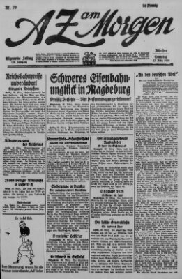 AZ am Morgen (Allgemeine Zeitung) Samstag 27. März 1926