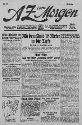 AZ am Morgen (Allgemeine Zeitung) Dienstag 20. April 1926