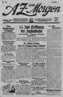 AZ am Morgen (Allgemeine Zeitung) Freitag 7. Mai 1926