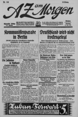 AZ am Morgen (Allgemeine Zeitung) Sonntag 23. Mai 1926