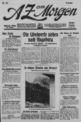 AZ am Morgen (Allgemeine Zeitung) Samstag 29. Mai 1926