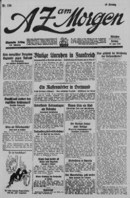 AZ am Morgen (Allgemeine Zeitung) Freitag 18. Juni 1926