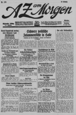 AZ am Morgen (Allgemeine Zeitung) Sonntag 20. Juni 1926