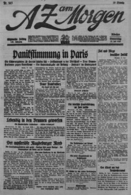 AZ am Morgen (Allgemeine Zeitung) Donnerstag 22. Juli 1926