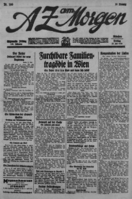 AZ am Morgen (Allgemeine Zeitung) Freitag 23. Juli 1926