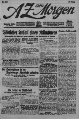 AZ am Morgen (Allgemeine Zeitung) Samstag 24. Juli 1926