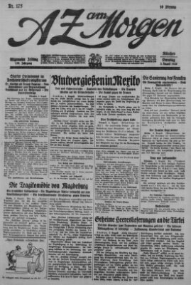 AZ am Morgen (Allgemeine Zeitung) Dienstag 3. August 1926