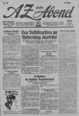 AZ am Abend (Allgemeine Zeitung) Freitag 20. August 1926