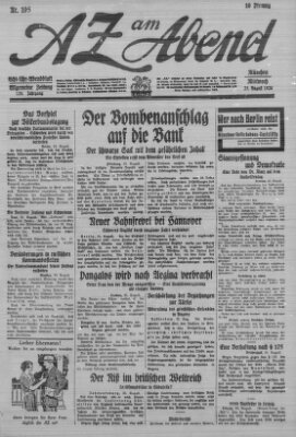 AZ am Abend (Allgemeine Zeitung) Mittwoch 25. August 1926