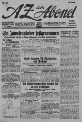 AZ am Abend (Allgemeine Zeitung) Donnerstag 30. September 1926