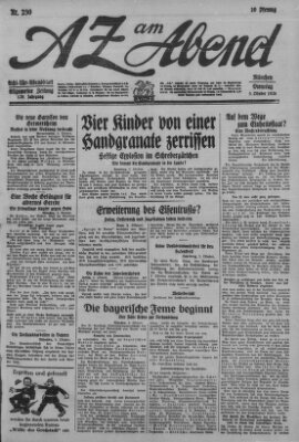 AZ am Abend (Allgemeine Zeitung) Dienstag 5. Oktober 1926