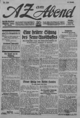 AZ am Abend (Allgemeine Zeitung) Samstag 9. Oktober 1926