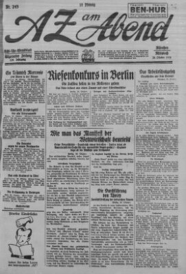 AZ am Abend (Allgemeine Zeitung) Mittwoch 20. Oktober 1926