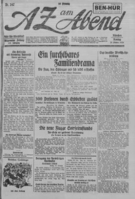 AZ am Abend (Allgemeine Zeitung) Montag 25. Oktober 1926