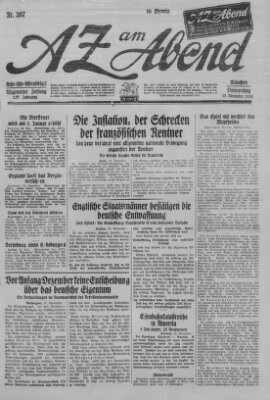 AZ am Abend (Allgemeine Zeitung) Donnerstag 18. November 1926