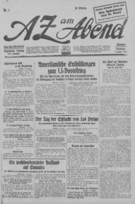 AZ am Abend (Allgemeine Zeitung) Dienstag 4. Januar 1927