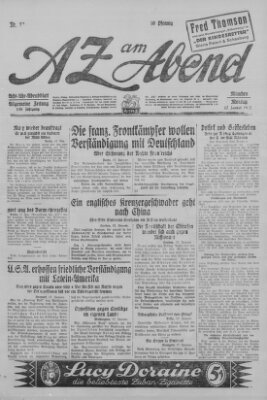 AZ am Abend (Allgemeine Zeitung) Montag 17. Januar 1927