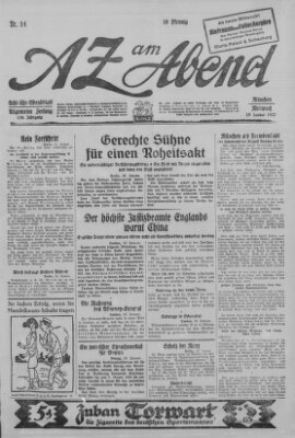 AZ am Abend (Allgemeine Zeitung) Mittwoch 19. Januar 1927