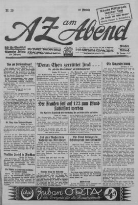 AZ am Abend (Allgemeine Zeitung) Mittwoch 26. Januar 1927