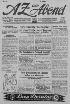 AZ am Abend (Allgemeine Zeitung) Dienstag 8. Februar 1927