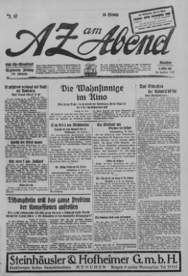 AZ am Abend (Allgemeine Zeitung) Samstag 26. Februar 1927