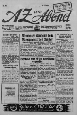 AZ am Abend (Allgemeine Zeitung) Dienstag 1. März 1927