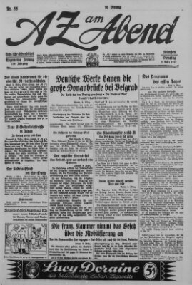 AZ am Abend (Allgemeine Zeitung) Dienstag 8. März 1927