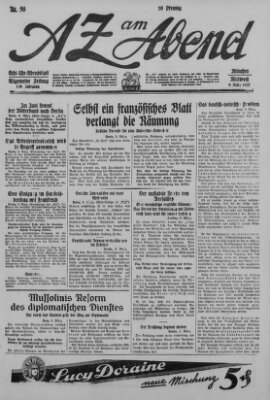 AZ am Abend (Allgemeine Zeitung) Mittwoch 9. März 1927