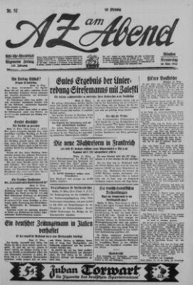 AZ am Abend (Allgemeine Zeitung) Donnerstag 10. März 1927