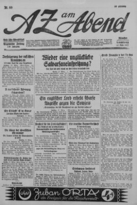 AZ am Abend (Allgemeine Zeitung) Donnerstag 17. März 1927