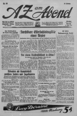 AZ am Abend (Allgemeine Zeitung) Montag 21. März 1927