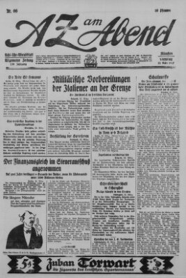 AZ am Abend (Allgemeine Zeitung) Dienstag 22. März 1927