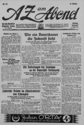 AZ am Abend (Allgemeine Zeitung) Mittwoch 23. März 1927