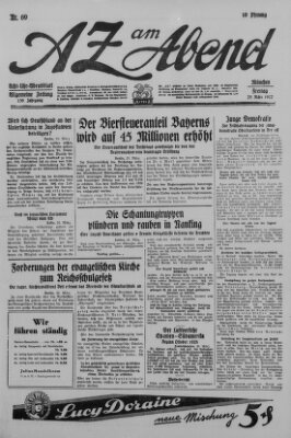 AZ am Abend (Allgemeine Zeitung) Freitag 25. März 1927