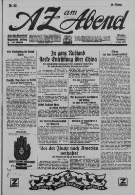 AZ am Abend (Allgemeine Zeitung) Samstag 9. April 1927