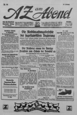 AZ am Abend (Allgemeine Zeitung) Donnerstag 14. April 1927