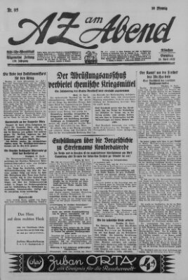 AZ am Abend (Allgemeine Zeitung) Dienstag 26. April 1927